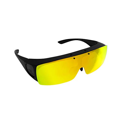 Tac Flip Glasses by Bell+Howell Flipping Polarized Sports Sunglasses with Anti-Glare UV Ray Protection For Safety Driving Cycling Military Eyewear for Men Women As Seen On TV (Yellow Night Vision)