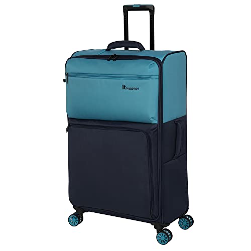 it luggage Duo-Tone 31' Softside Checked 8 Wheel Spinner, Capri Breeze/Dress Blues