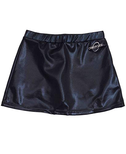 Obersee | Athletic Cheer and Dance Skirt | Girl's Active Performance Skort with Shorts | Black | CS Child (4-6 Years) | O3CHSKRT007CS
