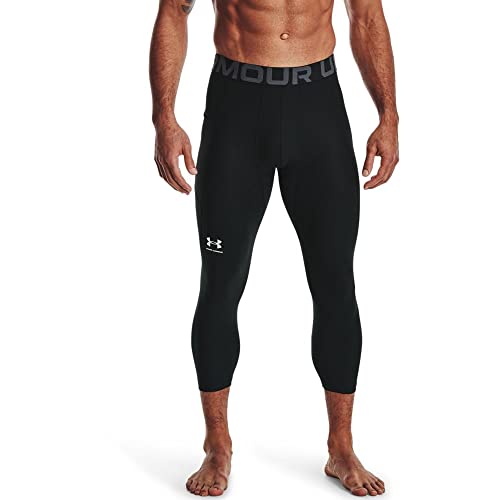 Under Armour Men's Armour HeatGear 3/4 Leggings , Black (001)/Pitch Gray , Medium