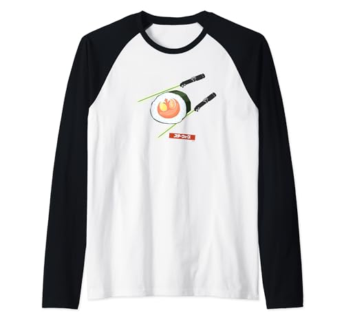 Star Wars Treats Rebel Symbol Sushi & Lightsaber Chopsticks Raglan Baseball Tee