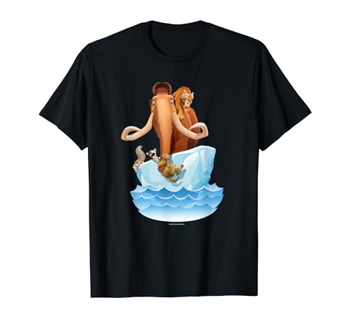 Ice Age Manfred Diego Sid and Scrat on Iceberg T-Shirt