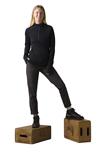 prAna Women's Standard Double Peak All-Around Pant, Charcoal, 8