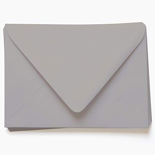 Stone Grey Envelopes - A7 Gmund Colors Matt 5 1/4 x 7 1/4 Euro Flap 68T, 250 pack
