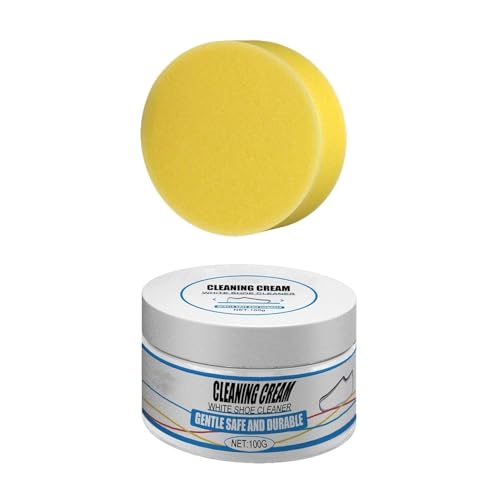 White Shoe Cleaning Cream, Multifunctional Cleaning Cream,Shoe Stain Remover for White, Shoe Cleaner for White Sneake, Shoes Whitening Cleansing Cream for Furniture, Sofa, Carpet, Shoe Cleaning (Colo