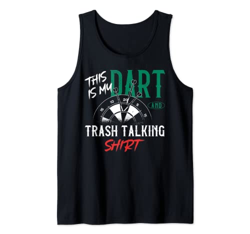 Darts Board Vintage This Is My Dart And Trash Talking Shirt Tank Top