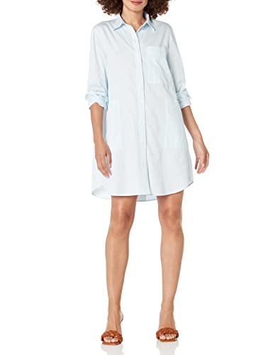 Club Monaco womens Relaxed Shirt Dress, Blue Multi, X-Small US