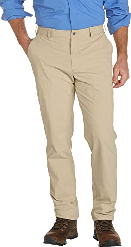 Coolibar UPF 50+ Men's Marco Summer Casual Pants - Sun Protective (38X30- Washed Tan)