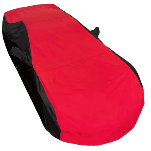 C7 Corvette Indoor/Outdoor Car Cover - Ultraguard Plus 300 Denier Water Resistant for All 2014-2019 Corvettes Including Stingray, Z51, Z06, Grand Sport (Red/Black)