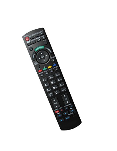 HCDZ Replacement Remote Control for Panasonic TC-L60E55 TC-L42ET60 TC-L42E TC-P42X5 TC-P50X5 TC-P50U50 TC-P60U50 TC-60PU54 TC-L32X5 N2QAYB000705 N2QAYB000706 Plasma LCD LED HDTV TV