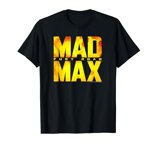 WB100 Mad Max Fury Road Bold Gold Stack Movie Logo T-Shirt