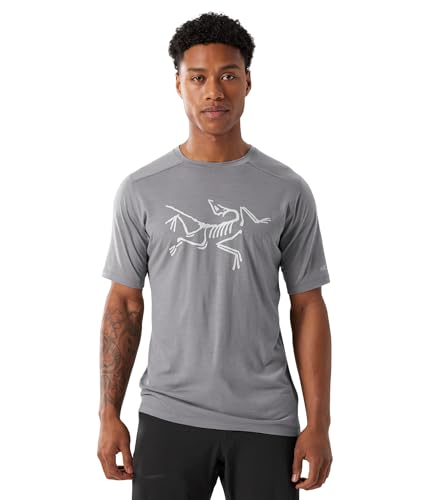 Arc'teryx Ionia Merino Wool Logo Shirt SS Men's | Soft Merino-Blend Performance Tee | Void, X-Large