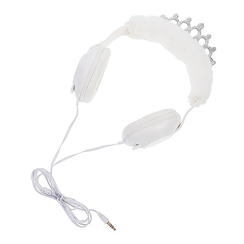 Homoyoyo Children's Ear Noise Canceling Headphones Comfortable Headphones Over Ear Noise Cancelling Headphones Computer Headset Wired Headphone Over Ear Headphone Headsets Crown Music Plush