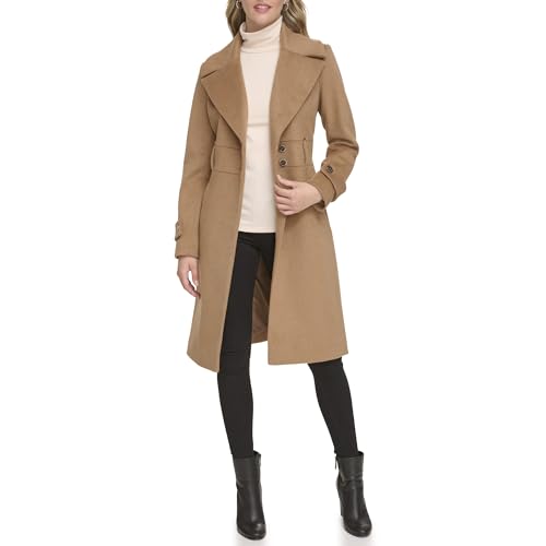 Kenneth Cole Women's Coat, WOOL CAMEL, X-Small