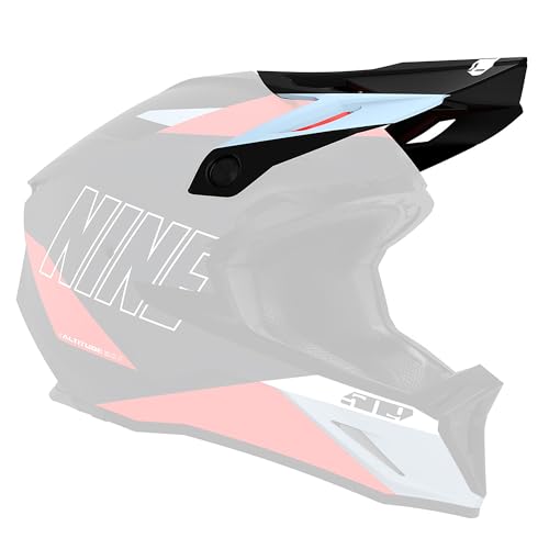 509 Altitude 2.0 Helmet Replacement Visor Snowmobile Snocross Helmet Parts - Ink Grey/Red
