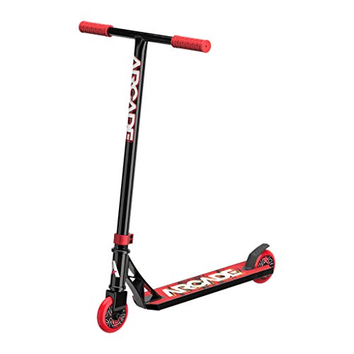 ARCADE Rogue BMX Pro Scooter - Skatepark Scooter for Tricks - Scooter Pro Trick Scooters - Beginner Stunt Scooters for Kids & Pre Teens Ages 7 Years & Up - Boys & Girls Colors Monopatin (Red/Black)