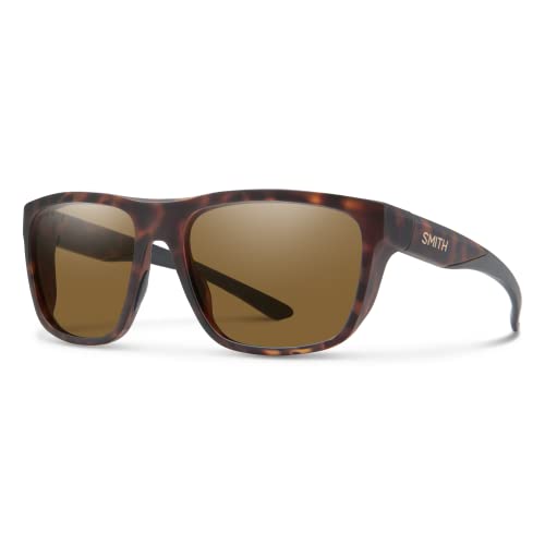 SMITH Barra Sunglasses – Performance Sports Active Sunglasses for Watersports, Fishing & More – For Men & Women – Matte Tortoise + Brown ChromaPop Polarized Lenses