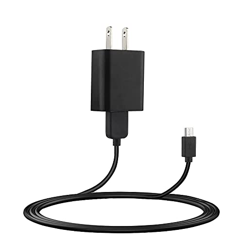 Dericam 5V 1A Micro USB Wall Charger, Android Charger Cable, 5 Volt 1000mA AC to DC Power Adapter for Charging of Android Smartphone/Kindle Fire, Security Camera, 5ft/1.5M Power Cord, US Plug(Black)