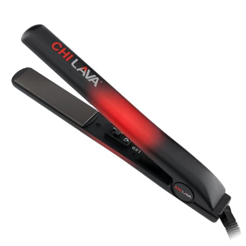 CHI Original Lava 1' Ceramic Hairstyling Flat Iron, Red