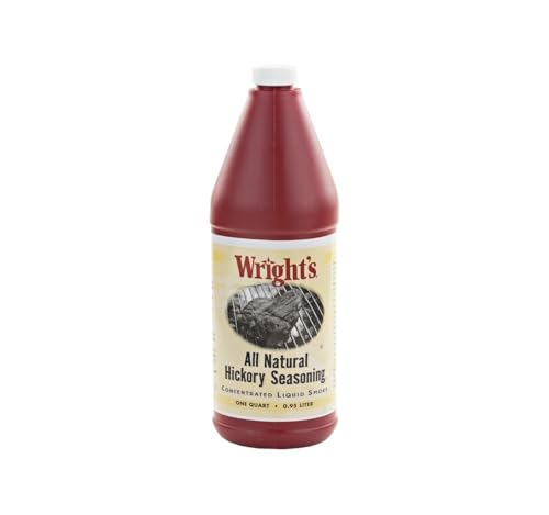 Wright's Natural Hickory Seasoning Liquid Smoke, 2-Pack 32 Ounce Quart Bottles