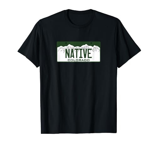 Colorado NATIVE License Plate T-Shirt
