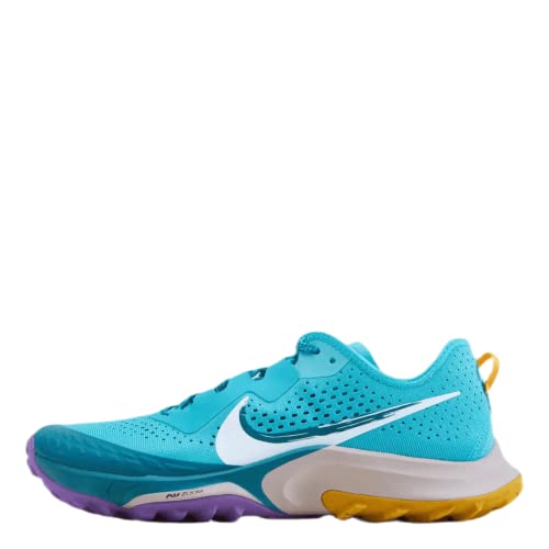 Nike Air Zoom Terra Kiger 7 Mens Running Trainers CW6062 Sneakers Shoes (UK 7 US 8 EU 41, Turquoise Blue White 400)