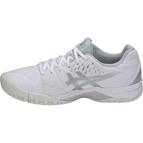 ASICS Men's Gel-Challenger 12 Tennis Shoes, 11.5, White/Silver