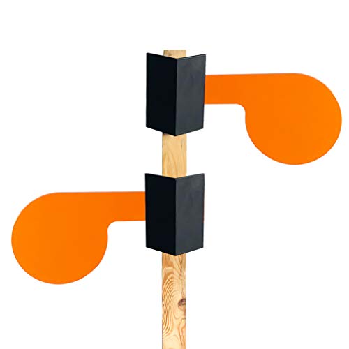Highwild 6' x 3/8' AR500 Dueling Tree Paddle Steel Target Set - for Use with 2X4 Board - 2 Pack
