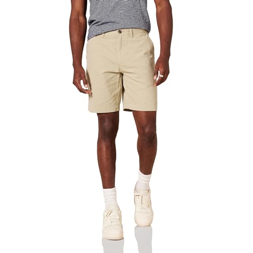 Amazon Essentials Men's Slim-Fit 9' Short, Khaki Brown, 38