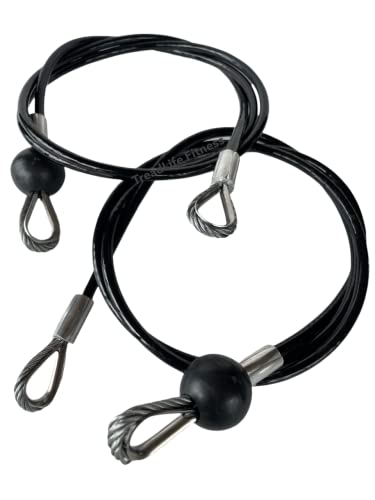 TreadLife Fitness LAT Attachment 41' Cables (Pair) - Replacement for Bowflex Xtreme & Xceed - (Pair)