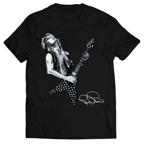 CUICAN Men's Randy-Rhoads Tshirt Incubus Shirt Sports Soft Light Short Sleeve T-Shirts Black M