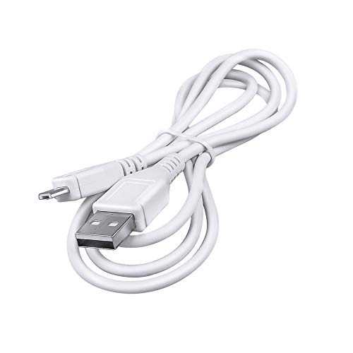 K-MAINS 5ft White Micro USB Charging Cable PC Laptop DC Charger Power Cord for Archeer A106 A209 A226 A320 Portable Waterproof Subwoofer Bluetooth Wireless Speaker