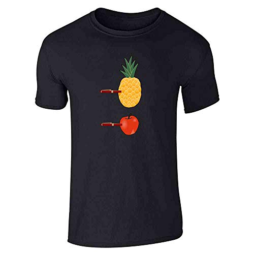Pop Threads PPAP Pen Pineapple Apple Pen Meme Song Graphic Tee T-Shirt for Men Black 4XL