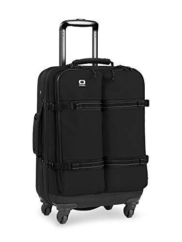 OGIO ALPHA Convoy 4-Wheel Spinner Carry-on Travel Bag, US Domestic Carry-On, Black, ‎22 x 14 x 10-Inch