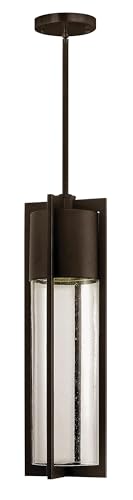 Hinkley Shelter Collection Transitional One Light Medium Outdoor Hanging Lantern, Buckeye Bronze (1322KZ)