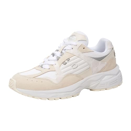 Coach Women's C301 Signature Sneaker, Chalk/White, 8