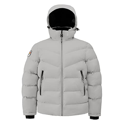 Triple F.A.T. Goose Men's Henson Puffer Jacket - Mens Winter Jackets - Down Jacket Men - Men's Winter Coats (Quiet Grey, 2XL, xx_l)