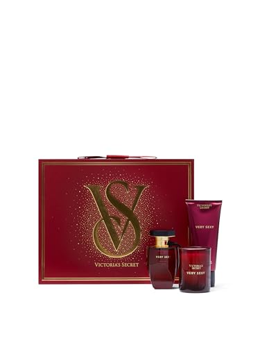 Victoria's Secret Very Sexy 3 Piece Luxe Fragrance Gift Set: 1.7 oz. Eau de Parfum, Travel Lotion, & Candle