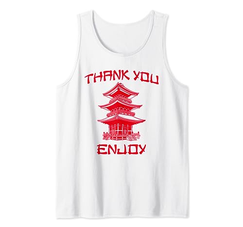Chinese Take Out Thank You Enjoy Halloween Costume 2023 Tank Top