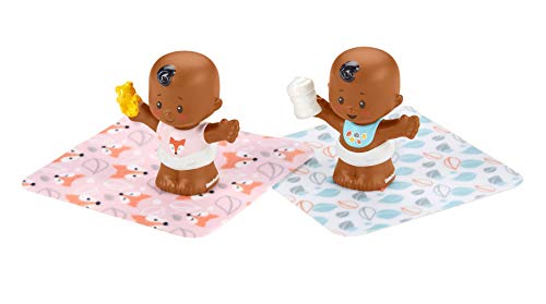 Fisher-Price Little People Snuggle Twins Figure Set for Toddlers