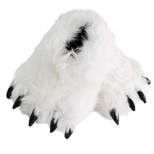 Caramella Bubble Cute Fuzzy Animal Paw Slippers Fluffy Bear Claw Slipper Soft Funny Monster House Shoes for Adults Women Halloween Christmas Birthday