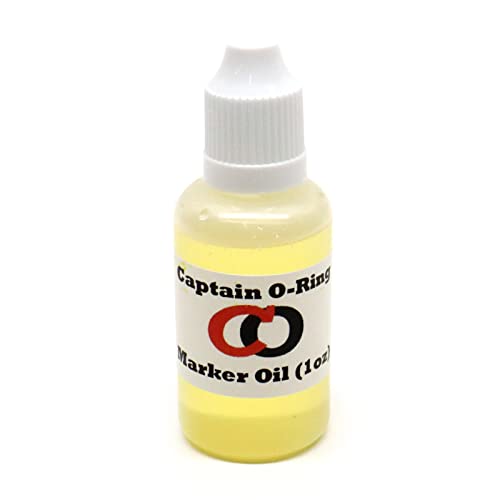 Paintball Marker Oil Lube (1oz, 30cc) by Captain O-Ring - Dropper Oil Lubricant for Paintball Markers and Air Guns