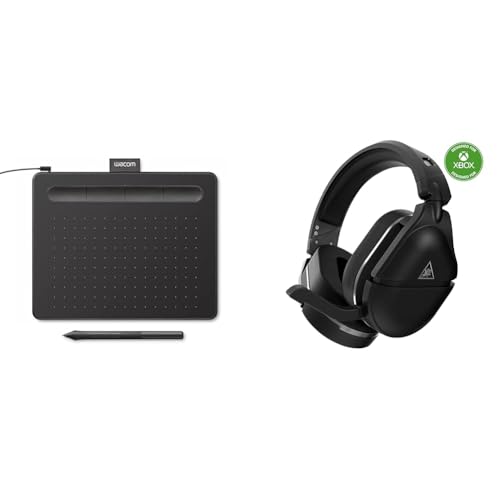 Wacom Intuos Small Graphics Drawing Tablet, includes Training & Software & Turtle Beach Stealth 700 Gen 2 MAX Multiplatform Amplified Wireless Gaming Headset
