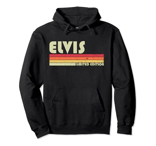 ELVIS Gift Name Personalized Funny Retro Vintage Birthday Pullover Hoodie Long Sleeve
