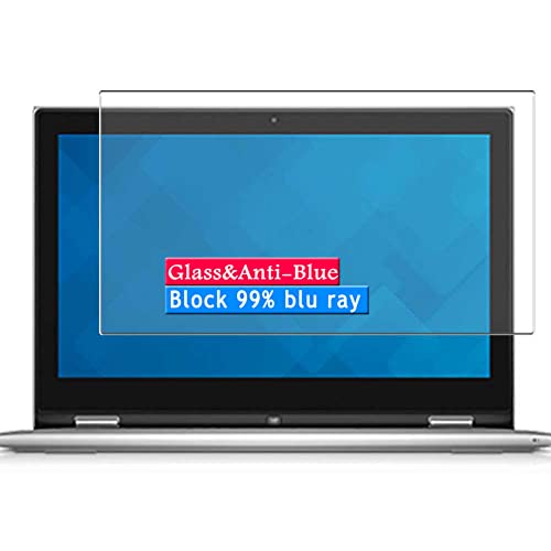 Vaxson Anti Blue Light Tempered Glass Screen Protector, compatible with Dell Inspiron 13 7000 (7352) 13.3' Visible Area, 9H Film Protectors [ Not Full Coverage ]