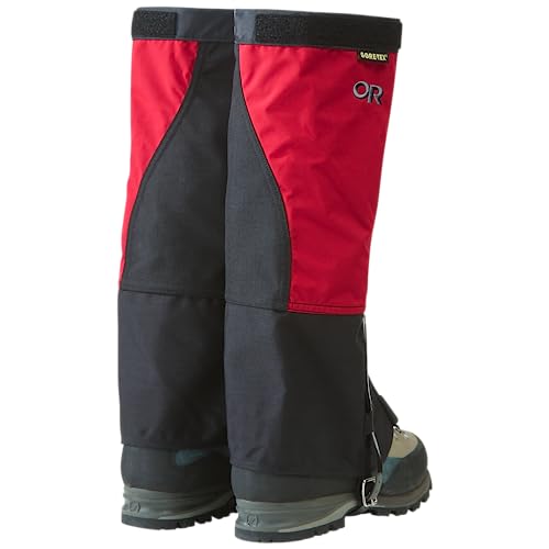 Outdoor Research Men's Expedition Crocodile Gaiters, Chili/Black, X-Large