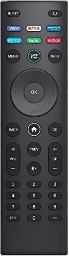 XRT140 OEM Universal Remote Control for All VIZIO LED LCD HD 4K UHD HDR Smart TVs Compatible w/All VIZIO V/M/D/P/PX/E/OLED Series (XRT140 Xumo/Hulu/Redbox)