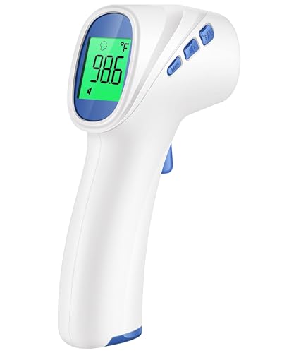 Forehead Thermometer for Adults and Kids, Digital Infrared Thermometer with Fever Alarm, Fast Accurate Results, Easy for All Ages