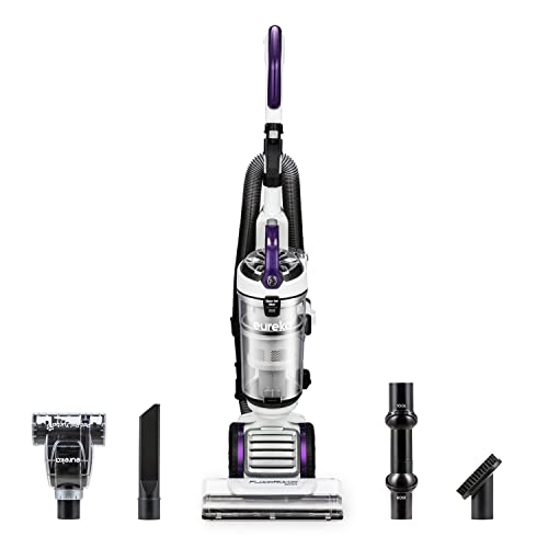 Eureka PowerSpeed Lightweight Bagless Upright Vacuum Cleaner with Pet Turbo Brush, for Carpet and Hard Floor, Plum