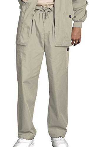 Cherokee Men's Big and Tall Originals Cargo Scrubs Pant, Khaki, XXX-Large Short
